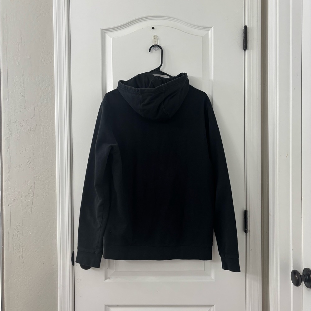 Emporio Armani Men's Black and Red Zip-Up Sweater - Picture 3 of 7